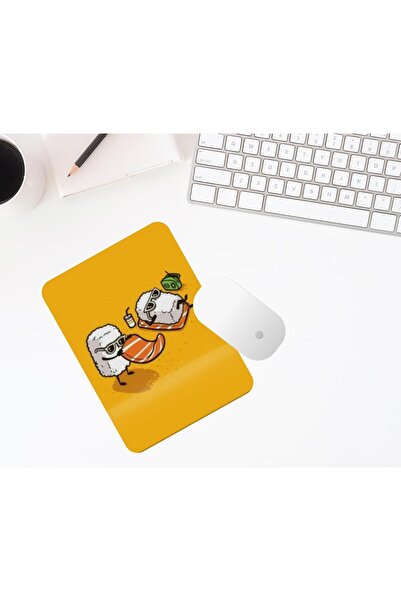 FenerciHediyelik لوحة ماوس على شكل سوشي مع دعم للرسغ