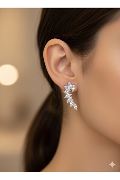 ses atelier Zirkon Taşlı Küpe