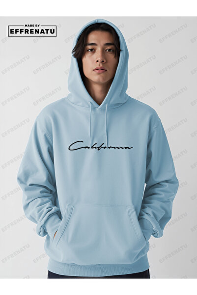 EFFRENATU Tracksuit Set Sweatshirt Jogger - Black-Gray Printed Oversize Hooded Hoodie