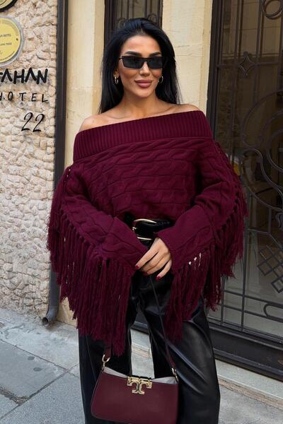 Lijuri Pulover Aidan cu decolteu cu ciucuri 1276-15 R1-K-K2