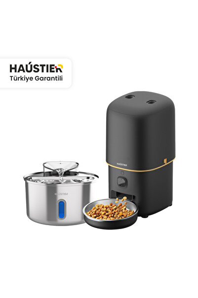 Haustier Akıllı Mama Kabı,Kedi Su Sebili 2 li Kameralı Set (Haustier Türkiye ...