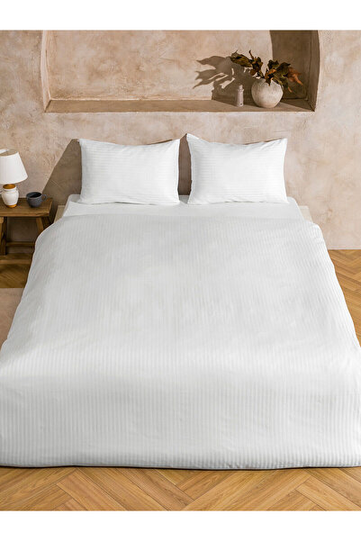 LC Waikiki Özmarka New Season Cotton Plain Double Duvet Cover Set