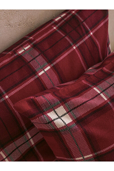 LC Waikiki Vizyon New Season Plaid Patterned Double Duvet Cover Set