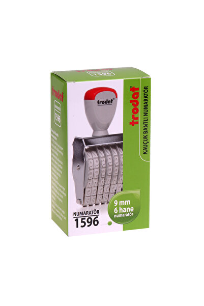 Trodat رقم التسلسل 1596، 9 ملم، 6 أرقام