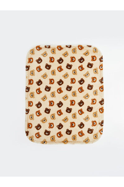 LC Waikiki Vizyon Yeni Sezon Ayıcık Baskılı Erkek Bebek Pelüş Battaniye 80x100 cm