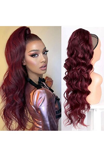 Oskar Cozi Look Coada cu Snur #Burgundy 70 cm