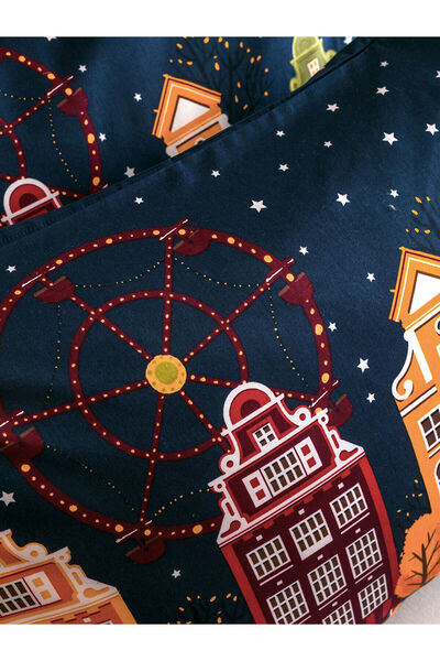 LC Waikiki Özmarka Yeni Sezon Yılbaşı Temalı Pamuklu Çift Kişilik Nevresim Seti