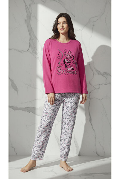 trendlina Set de pijamale duble de iarnă din bumbac