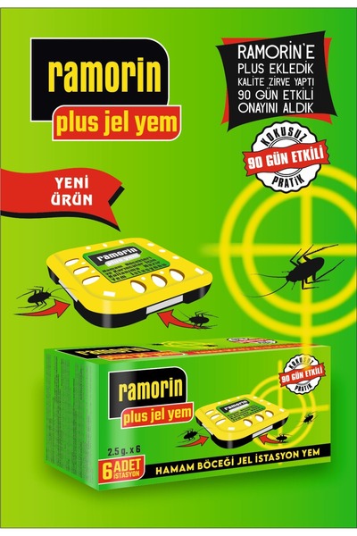 RAMORİN Hamam Böceği İlacı Böcek Yemi Böcek Kovucu hamam böceği,karınca,akrep,tahta kurusu,kene,güve