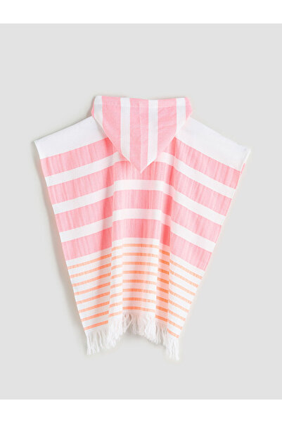 LC Waikiki LCW ACCESSORIES Poncho-Strandtuch für Mädchen mit Quasten (S5)