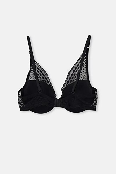 Eros Women's Ginger Lace Hollow Cup Bra Set