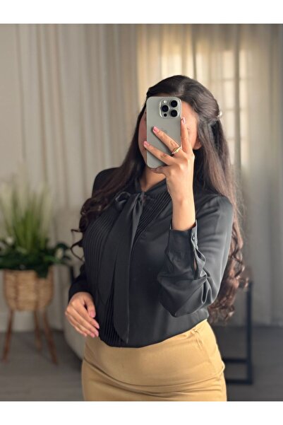 SELSAL formal satin blouse