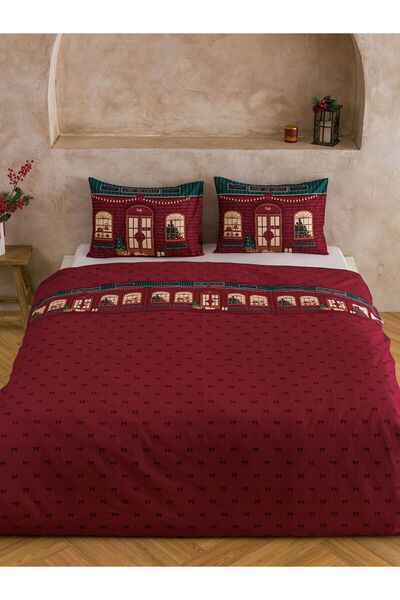 LC Waikiki Vizyon Yeni Sezon Yılbaşı Temalı Çift Kişilik Nevresim Seti