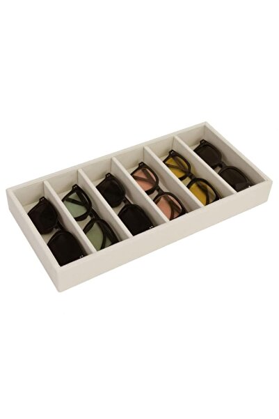Generic Brand Sunglass Organizer Tray, Beige Velvet Glasses Organizer Trays, ...