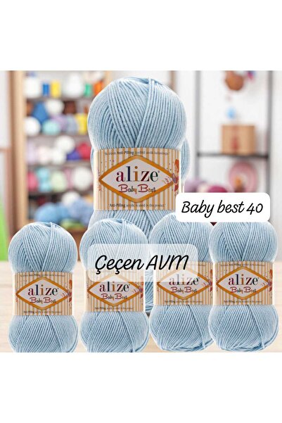 ÇEÇEN HOME (5 قطع) 40 خيط حياكة يدوية من بيبي بيست - سترة - قبعة - هوبي 240 م...