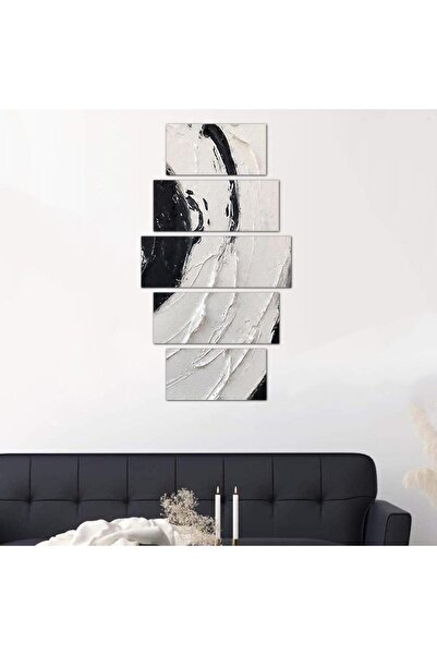 Generic Modern Abstract Art Wall Panel - 24513 - Divided into five graduated pieces - 1