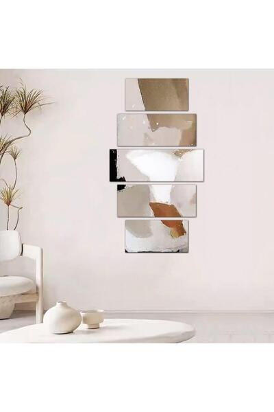 Generic Modern Abstract Art Wall Panel - 24073 - Divided into five graduated pieces - 1