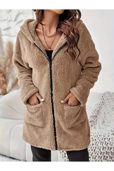 ALPACO Women's Long Sleeve Hooded Welsoft Jacket with Front Zipper and Pockets