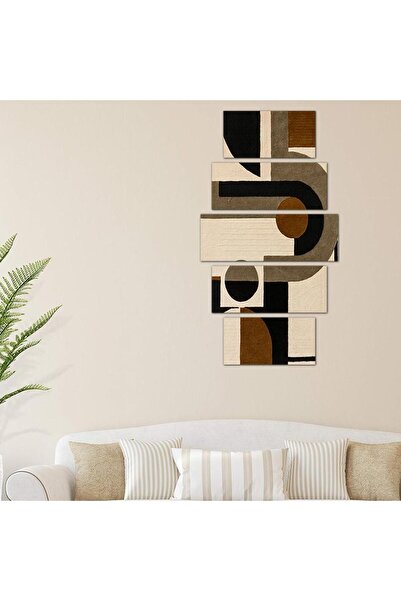 Generic Modern Abstract Art Wall Panel - 24118 - Divided into five graduated pieces - 1