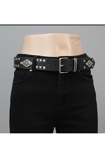 çelik belt vintega Steel Belt Belt with Pyramid Accessories