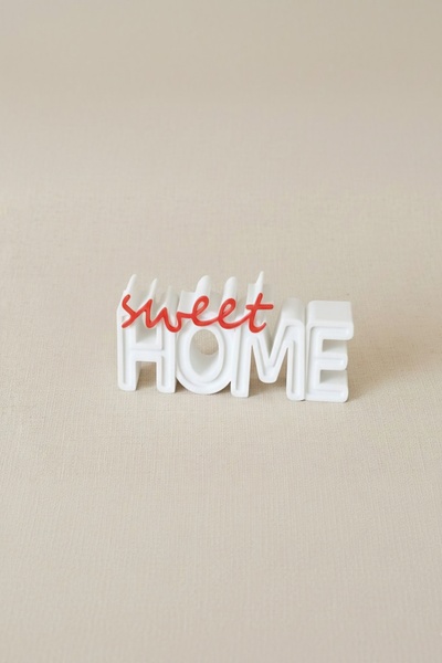 Sweet Home Yazılı Dekoratif Biblo 10X5 cm