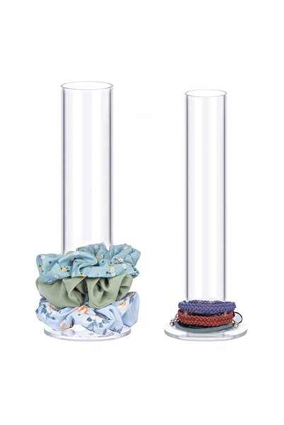 Generic 2PCS Acrylic Scrunchie Holder Organizer?Hair Ties Display stand,Organ...