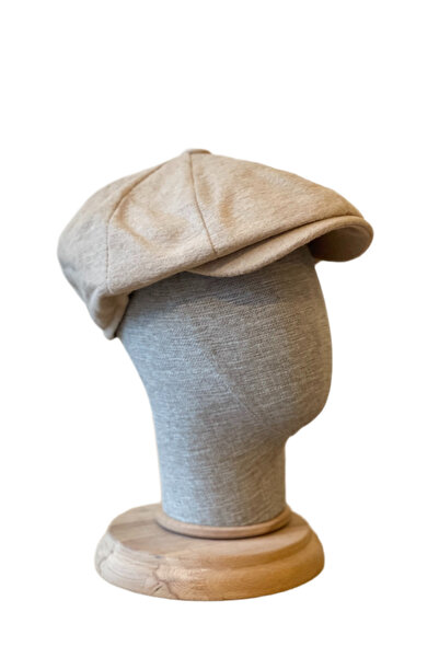Rupen Kraft Standard Winter Wool British Cap Draped Peaky Blinders Cap Herringbone Cap with Elastic Back