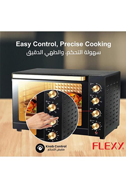 flexy Stainless steel electric oven with rotating grill and grate
