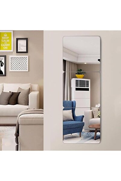 Generic 3 PCS Self Adhesive Acrylic Wall Mirror, 12 x 12in Square Large Bathr...