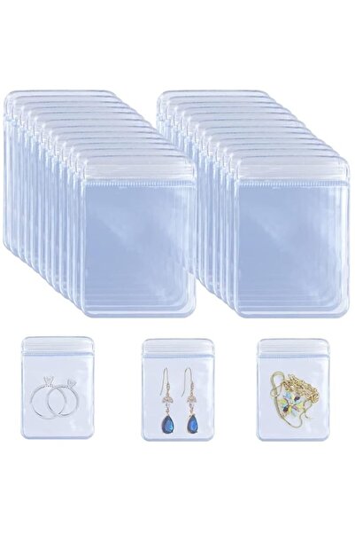 Generic حقيبة بسحاب، حقيبة شفافة من البولي فينيل كلوريد، حقيبة بسحاب مضادة للأكسدة للمجوهرات، حقائب بلاستيكية مضادة للتشويه، للتغليف