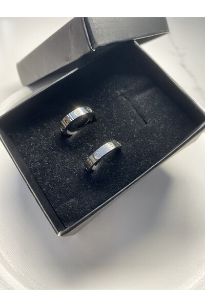 staınless steel Çelik Küpe Silver