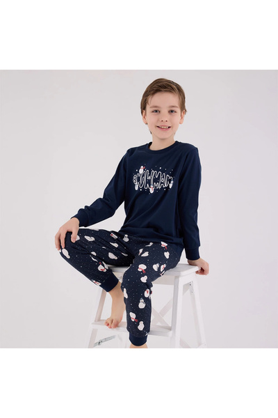 ROLY POLY RolyPoly RP3680-2 Erkek Çocuk Kışlık İkili Pijama Takım