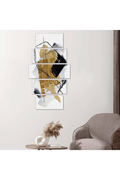 Generic Abstract Art Wall Panel - 24564 - Divided into five graduated pieces - 1