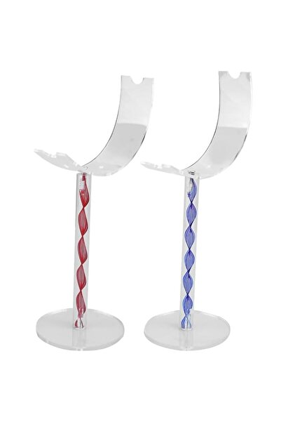 Generic Brand 2PCS Moon Shaped Display Stand, Clear Display Stand, Jewelry Di...