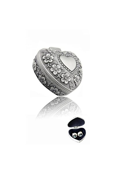 Generic Brand Classic Vintage Antique Heart-Shaped Jewelry Box - Ring and Sma...