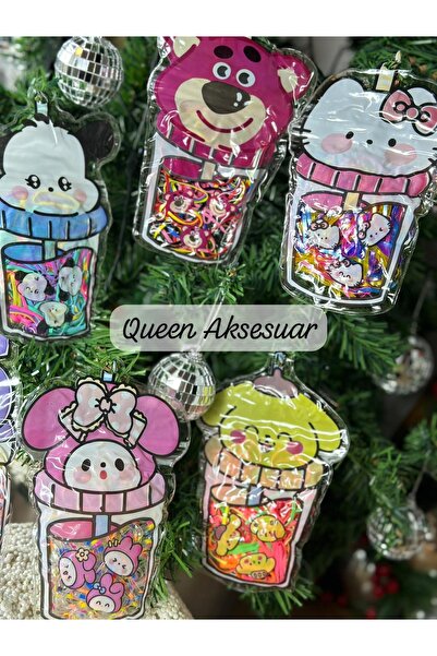 QUEEN AKSESUAR Set de 6 bucăți de cauciuc pentru păr, colorat, cu caracter He...