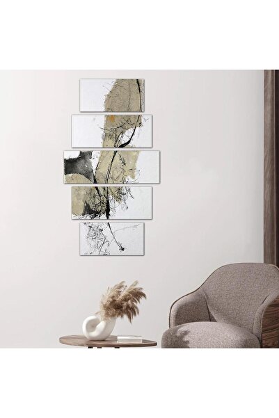 Generic لوحه جداريه مودرن فن تجريدي - ٢٤٥٨٢ - مقسمه خمسة قطع متدرجه - 1