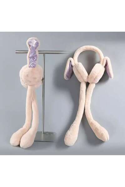 OEM - Fluffy Moving Ears Headband, Light Beige