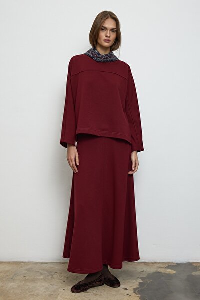 QANU Jasmin Skirt Suit Burgundy
