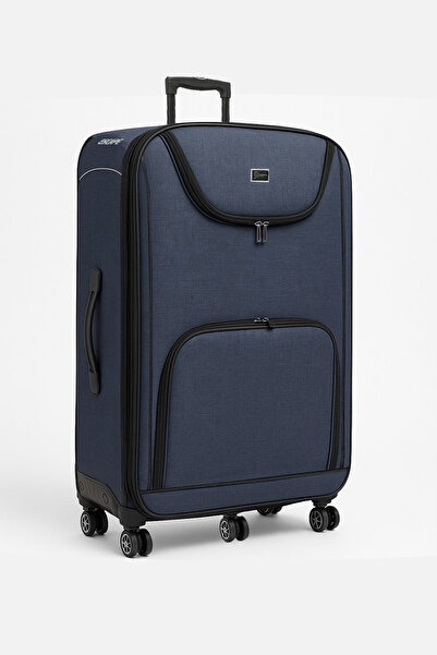 louisiana polo Battal Boy Kumaş Valiz Lacivert 2308