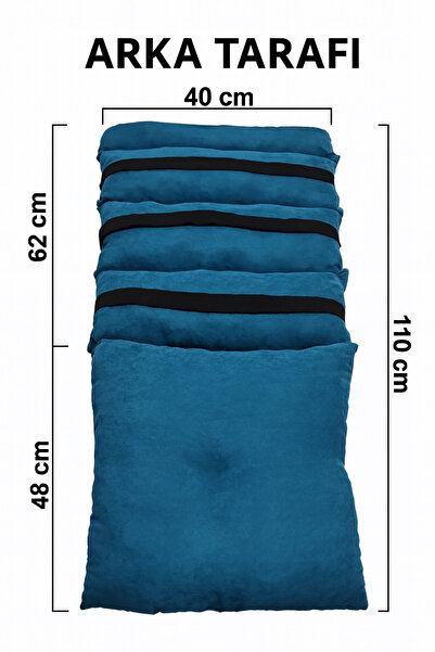 Ruxwoiw Orthopedic Sitting and Backrest Cushion – Blue |   Washable, Comfortable and Ergonomic Design