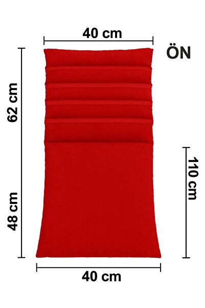 Ruxwoiw Orthopedic Sitting and Backrest Cushion – Red |   Washable, Comfortable and Ergonomic Design