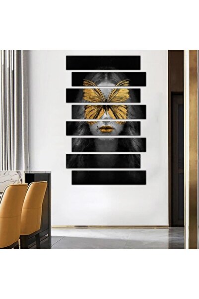 Generic Modern wall panel, drawing of a woman - 24040 - divided into eight pieces