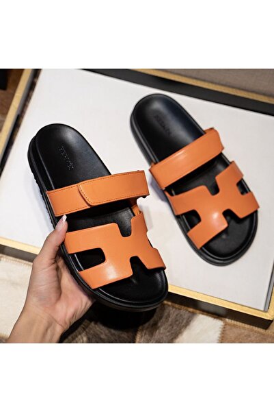 essentialneedsforall Women’s Premium Leather Slide Sandals – Comfort & Style (Multiple Colors)