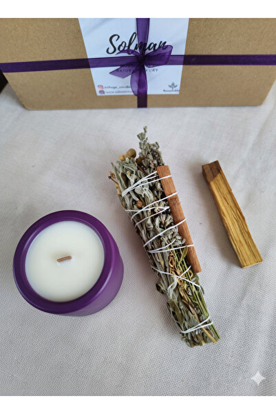 Solman Lavanta Yasemin Kokulu Soya Mum Palo Santo Ağaç Tütsü Adaçayı Lavanta ...