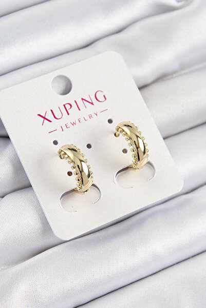 Skygo Xuping Çit Halka Model Gold Renk Kadın Küpe - TJ-BKP10841