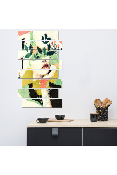 Generic Wall panel - Woman artwork - 30028 - divided into eight pieces