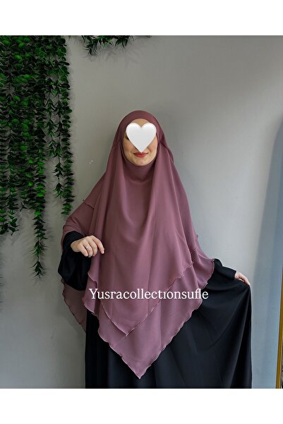 Yüsra Collection Tesettür Sufle Şifon Uzun Boy