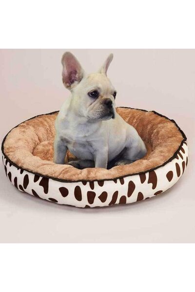 Margoun Round Pet Dog Bed Warming & Breathable Super Soft Poppy House Bed Kennel Cat Sleep Bed Mat B