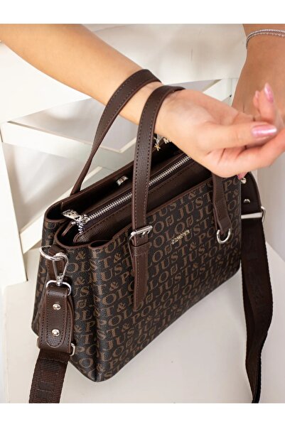 Just Polo Set of 2 Women's 4-Compartment Shoulder and Handbag Wallet Combination